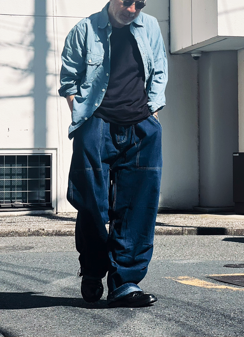 01 RELAX / Drawcord Wide Denim